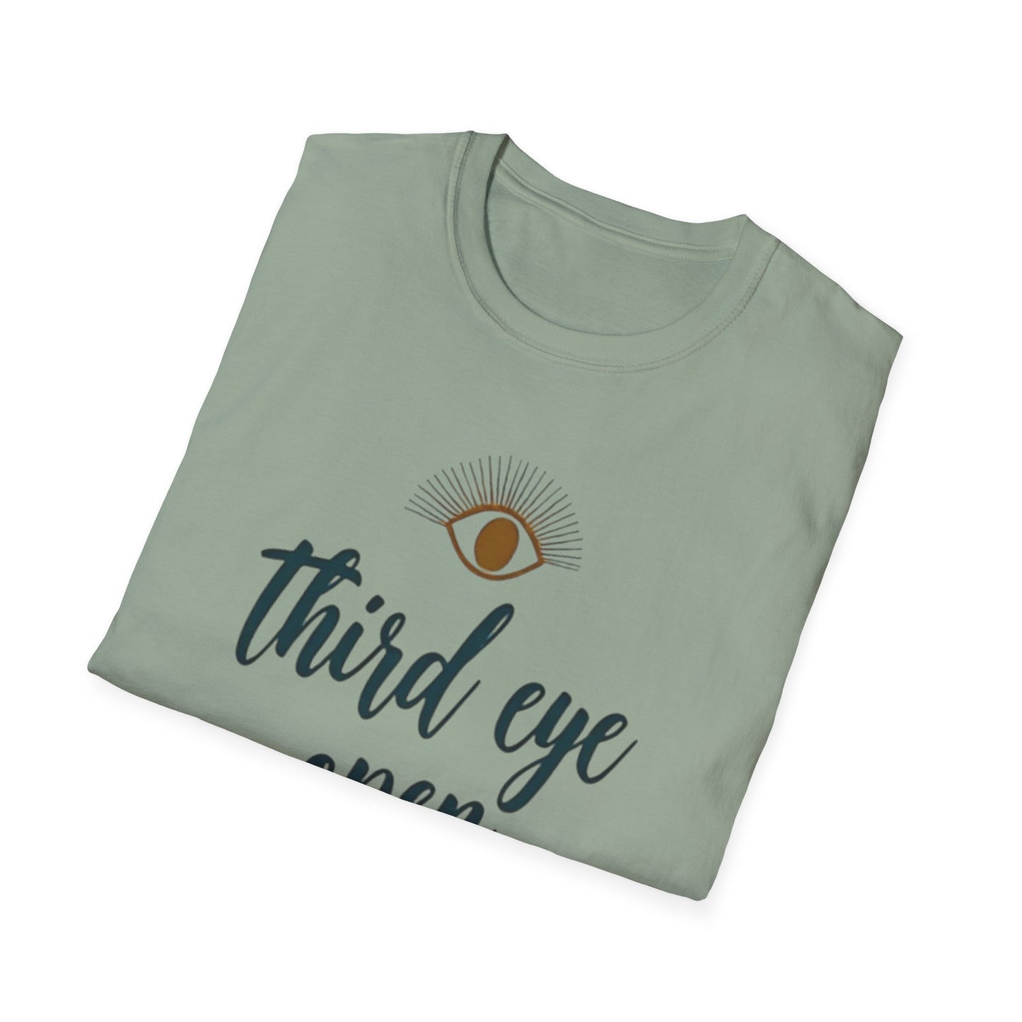 Third Eye insight, Open Unisex Softstyle T-Shirt, Spiritual Gift, Graphic Tee, Meditation Apparel, Casual Wear, Yoga Clothing, Unique T-Shirt - Psychonaut Swag