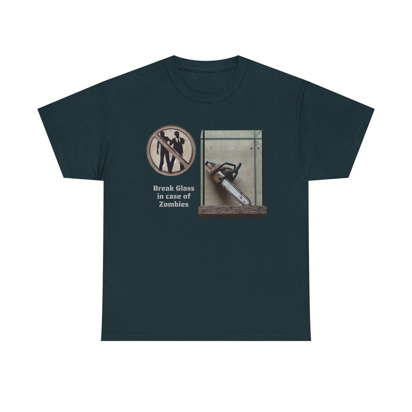 Break Glass, In Case Of Zombies, Unisex Heavy Cotton Tee - Psychonaut Swag