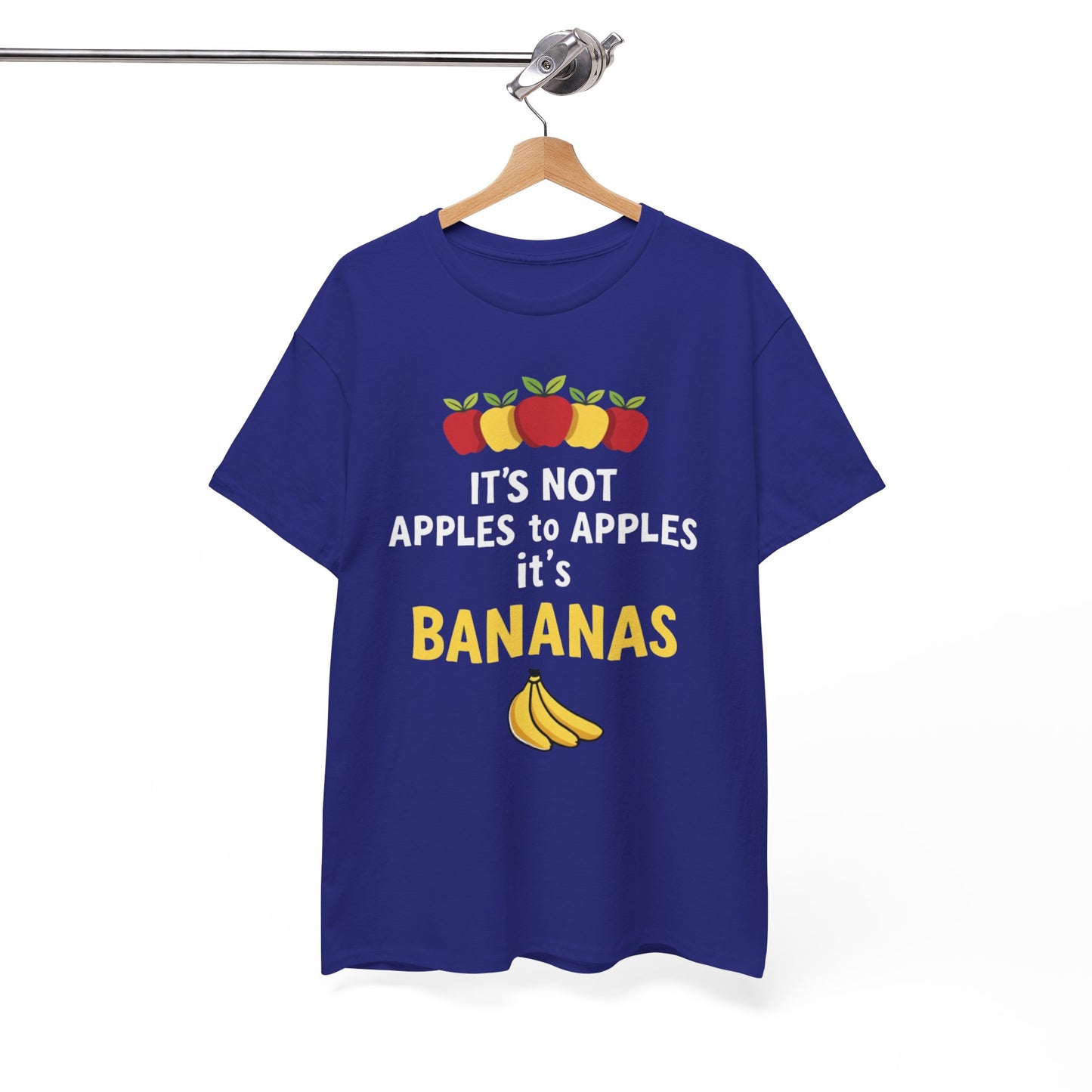 Funny Banana T-Shirt: It's Not Apples to Apples, Cute Graphic Tee for Food Lovers, Gift for Birthdays, Casual Wear, Humor Shirt