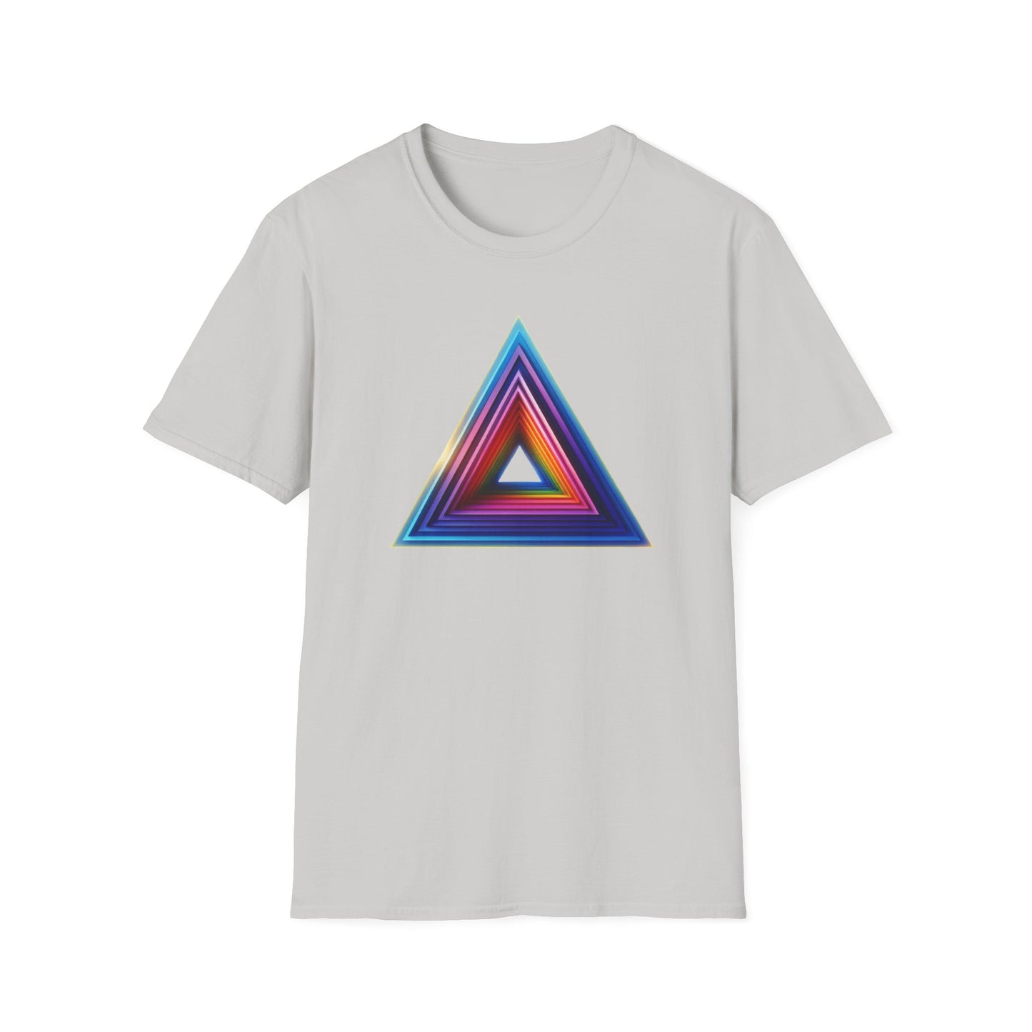 Triangle Rainbow, Unisex Softstyle T-Shirt - Psychonaut Swag