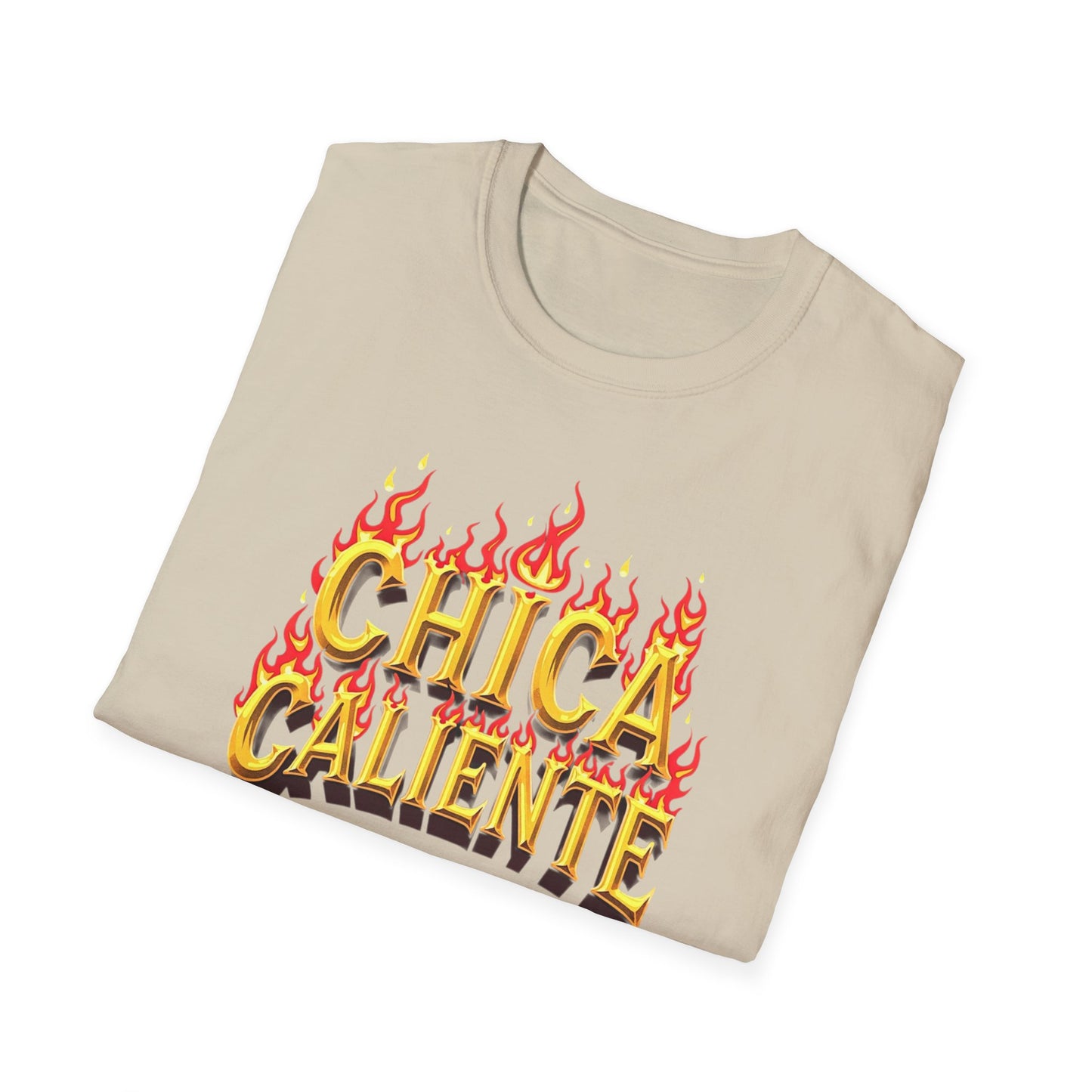 Hot Chick, Flame T-Shirt, Trendy Graphic Tee, Chica Caliente Shirt, Gift for Her, Summer Fashion, Casual Style - Psychonaut Swag