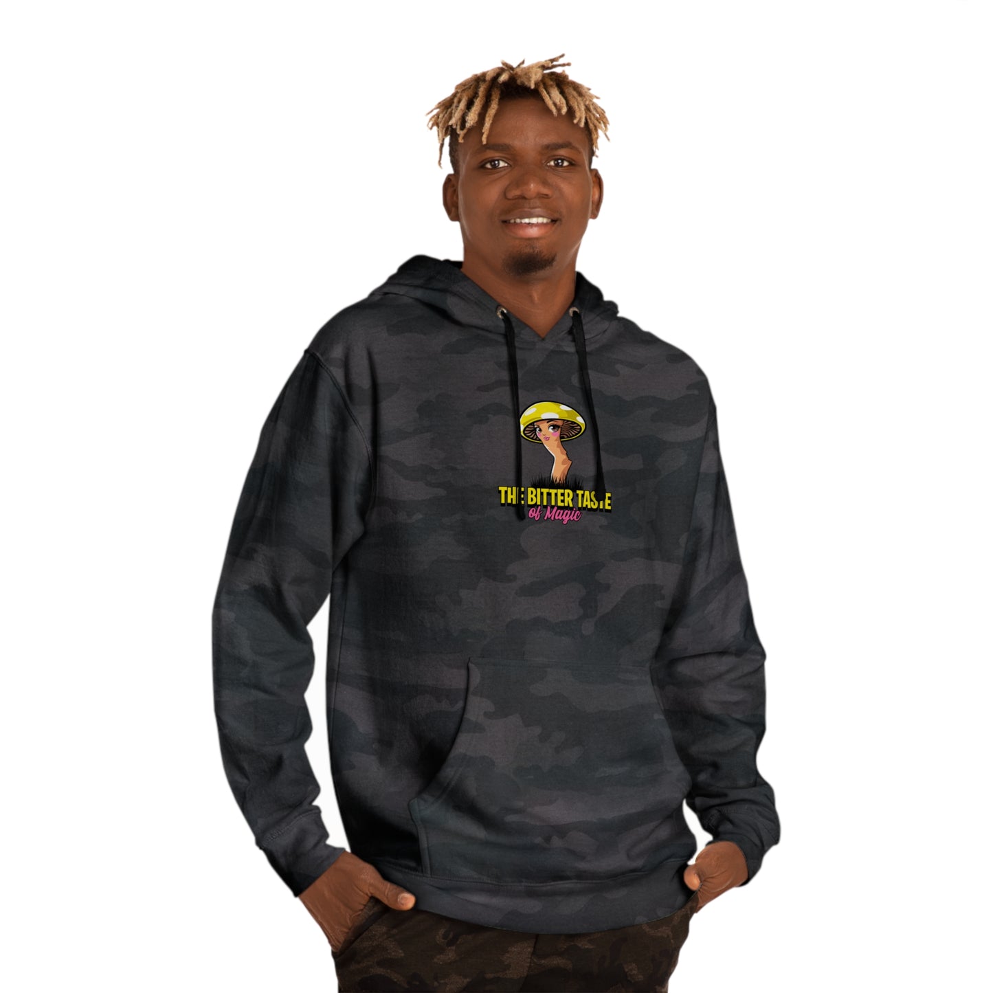 Hooded Sweatshirt: Bite Back Shroom Design - Psychonaut Swag