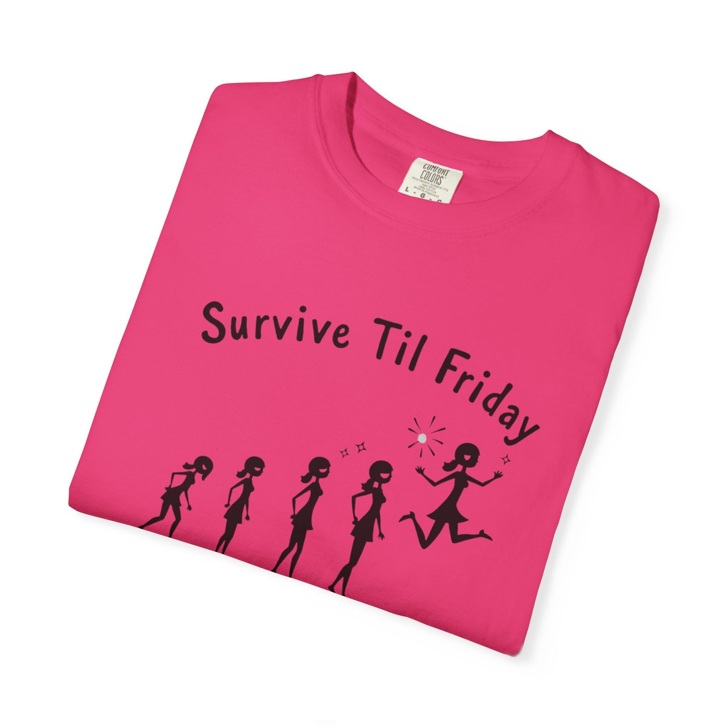 Survive Til Friday Unisex T-shirt, Funny Graphic Tee, Weekend Vibes Shirt, Casual Everyday Wear, Gift for Friends