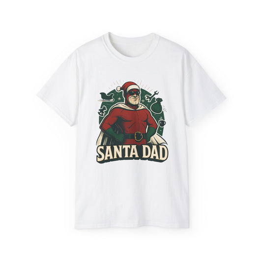Santa Dad T-Shirt — Retro Vintage Father Christmas Tee for Dads