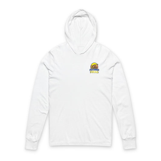 Psychonaut swag small biz, Hooded Long Sleeve Tee, Casual Layering, Everyday Wear, Gift for Friends, Outdoor Adventures, Stylish Hooded Shirt