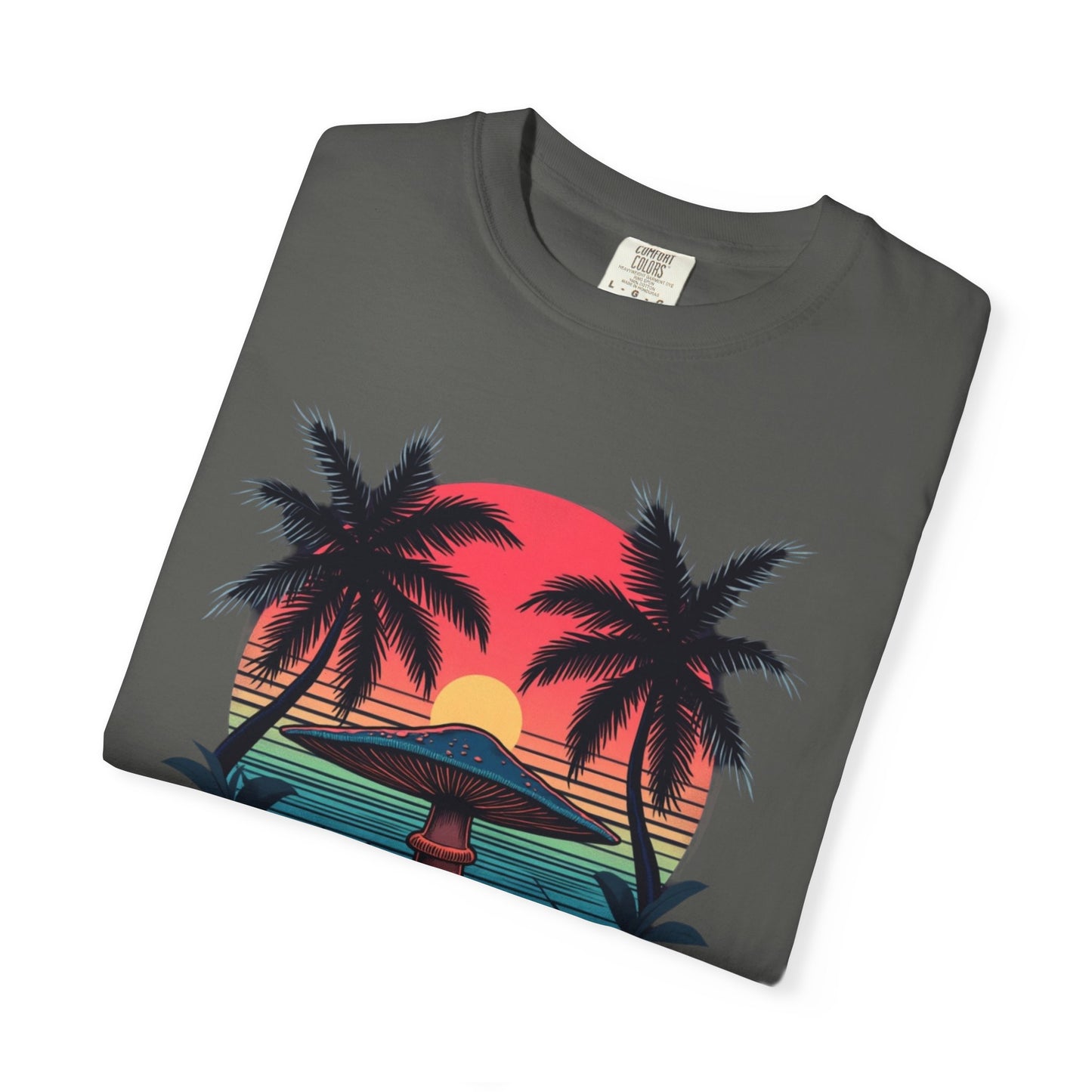 Miami Vibes, T-Shirt with Tropical Vibes Design, Summer Apparel, Beachwear, Gift for Vacation Lovers, Relaxed Style - Psychonaut Swag