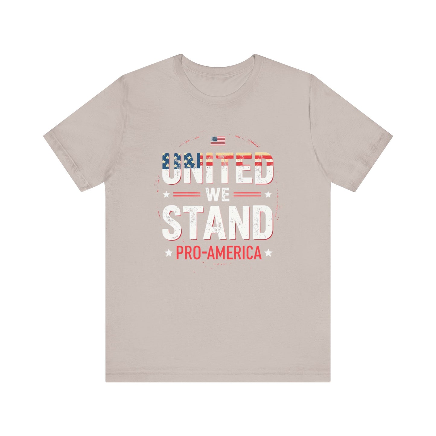 United We Stand Pro-America Unisex Tee - Casual Patriotic Shirt - Psychonaut Swag