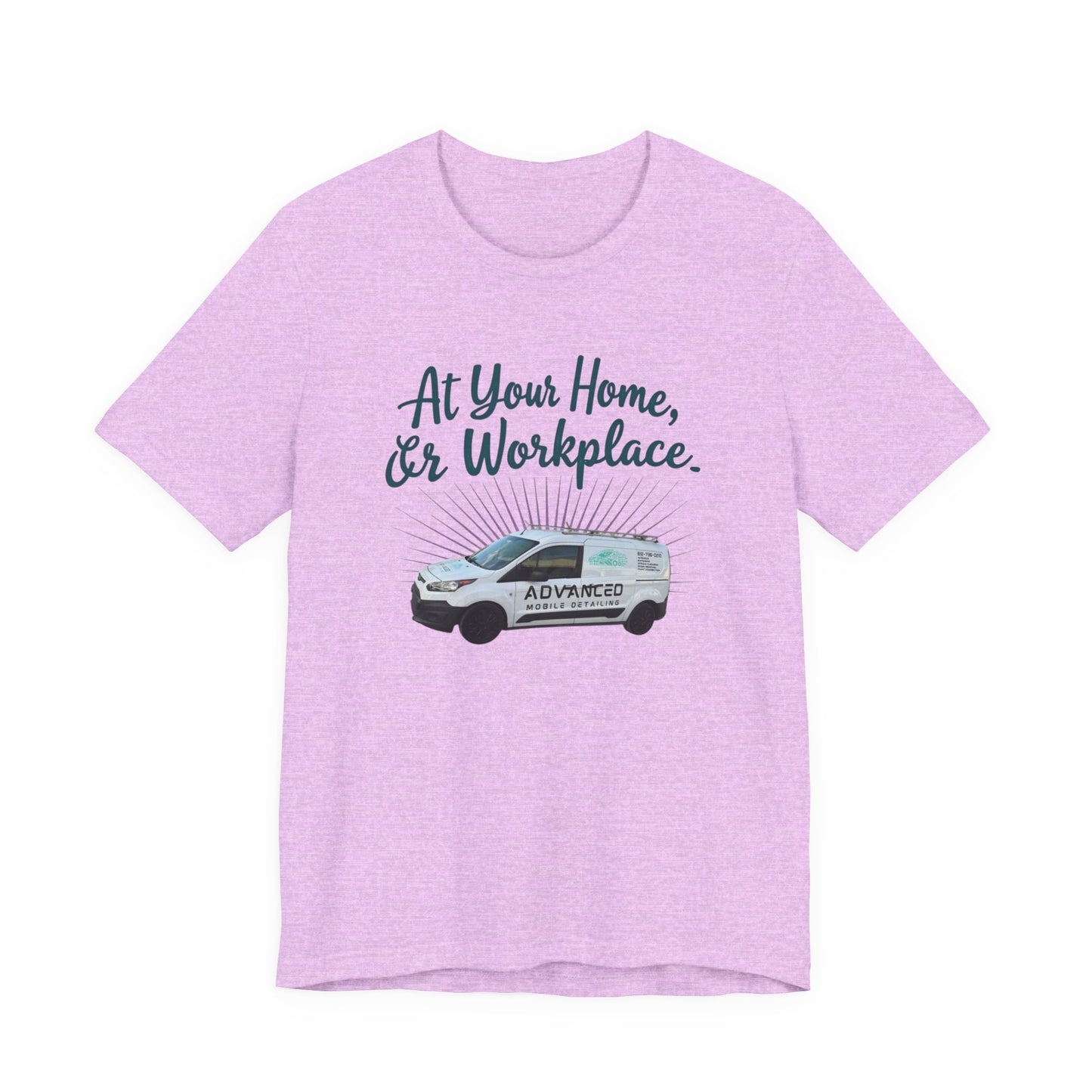 Advanced Mobile Detailing, At Your Home or Workplace Tee, Unisex Jersey T-Shirt Gift, Comfy Graphic Tee, Workwear Apparel, Casual Daily Wear
