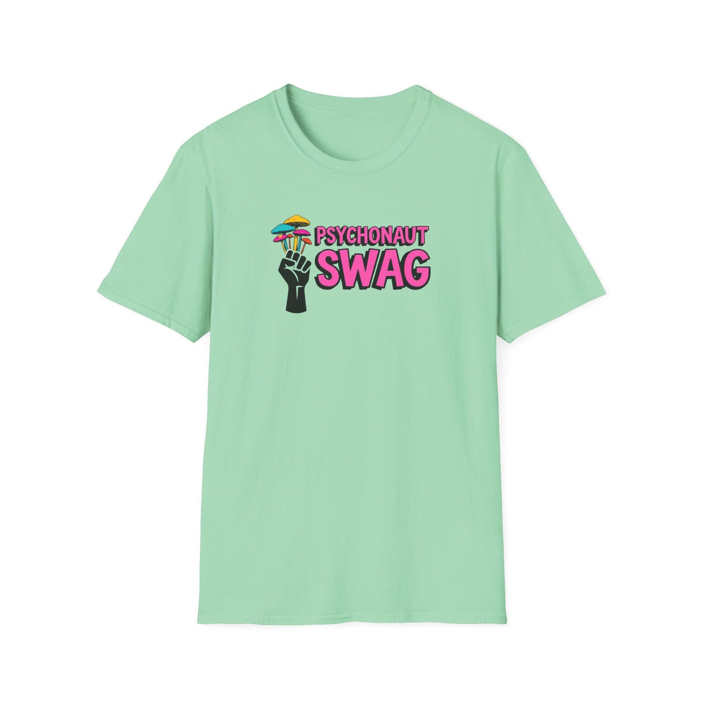 Fistful of Shrooms, Pyschonaut Swag Staple, Psychedelic Graphic T-Shirt, Humor Apparel for Psychedelic Lovers, Perfect for Festivals, Casual Wear, Gift for Friends - Psychonaut Swag