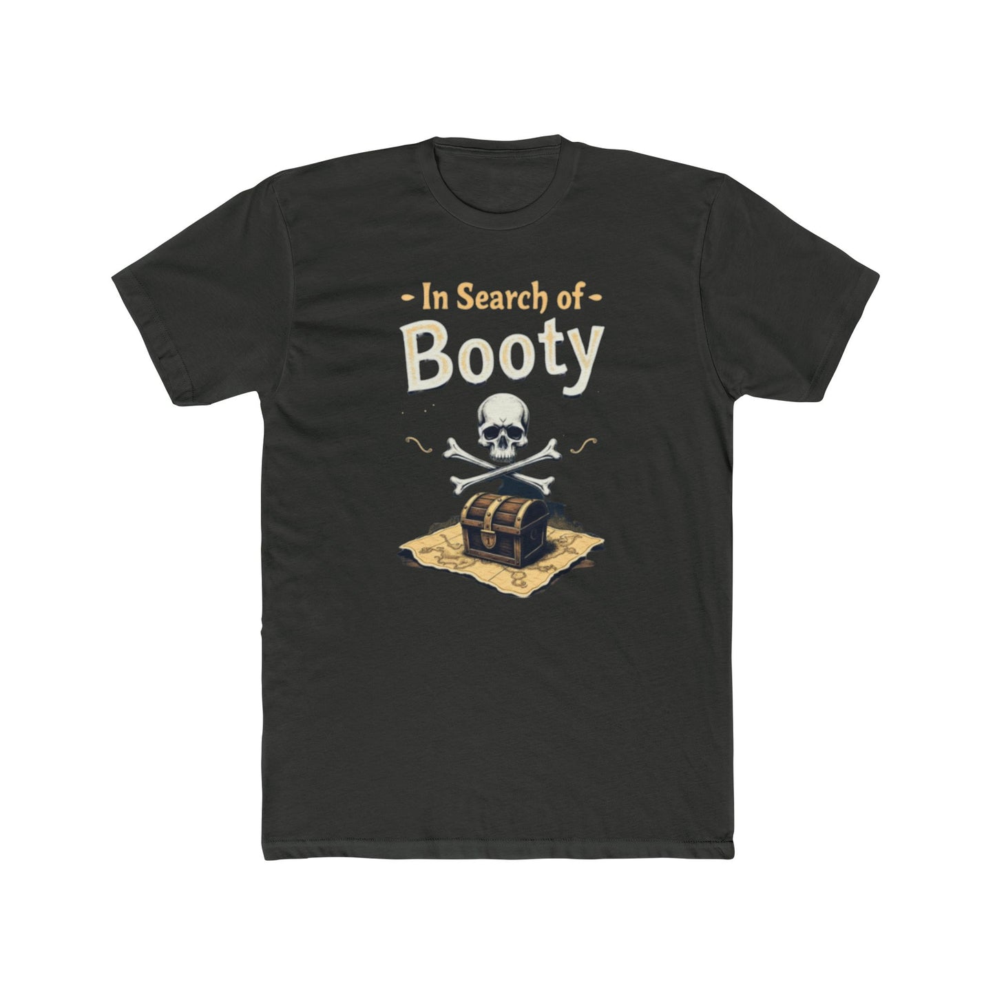 In Search of Booty Pirate T-Shirt, Fun Pirate Tee, Unisex Cotton Tee, Halloween Costume Shirt, Adventure Gift, Nautical Vibe, Unique Humor