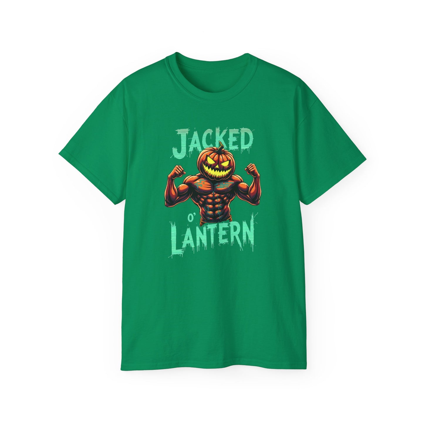 Jacked Lantern Tee | Fun Halloween T-Shirt, Pumpkin Costume Tee, Men's Halloween Shirt, Unisex Graphic Tee, Autumn Apparel
