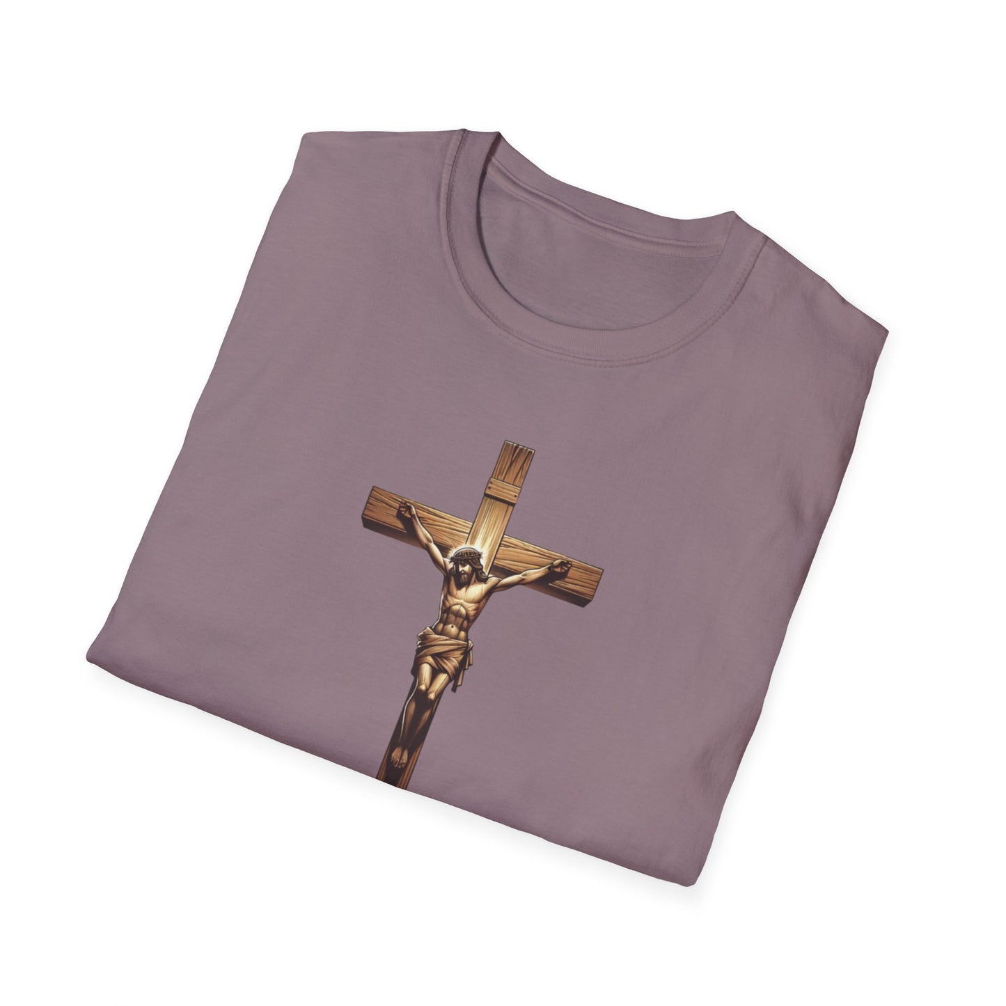 On the Cross, Unisex Softstyle T-Shirt - Psychonaut Swag
