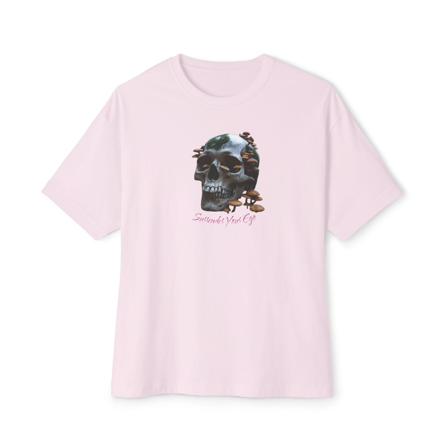 Mushroom Skull Graphic Unisex Oversized Tee | Casual Streetwear, Unique Gift, Statement Shirt, Relaxed Fit Fashion, Graphic Tee