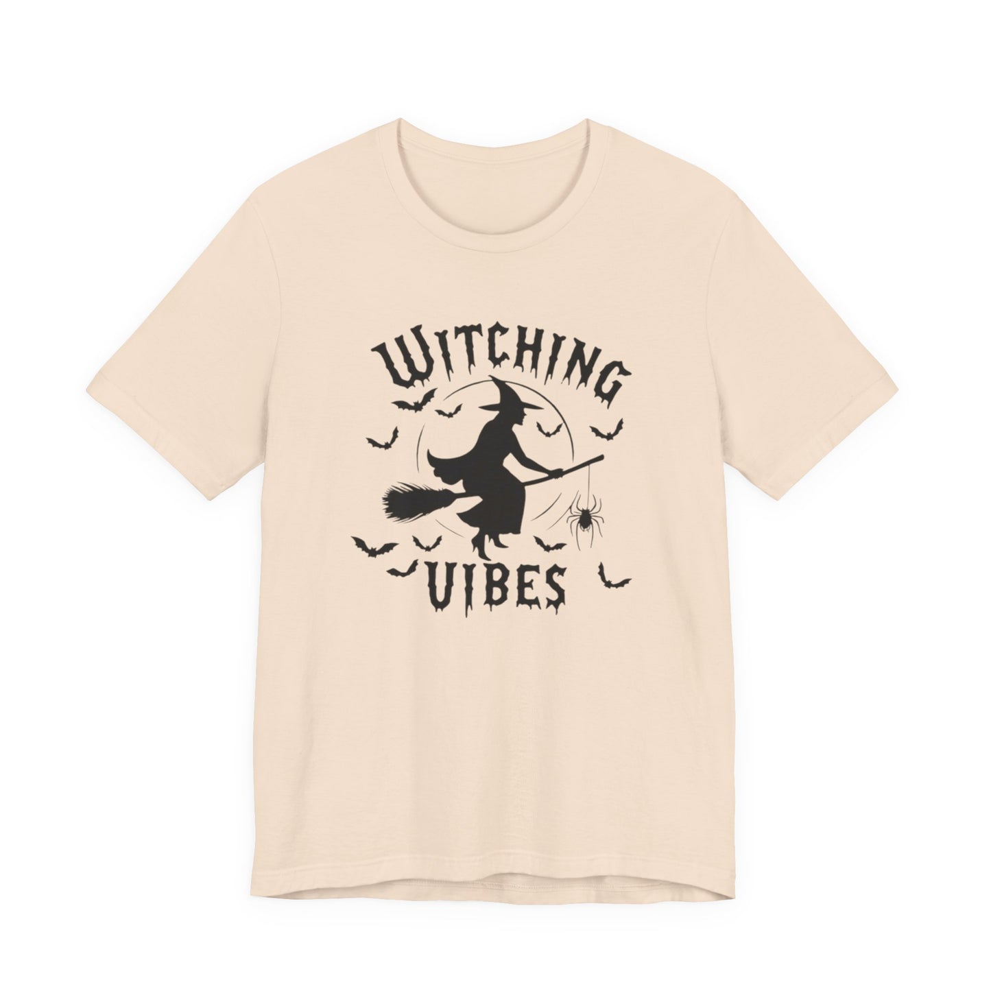 Witching Vibes Graphic Tee, Halloween Apparel, Unisex Costume Top, Casual T-Shirt, Spooky Season Outfit, Witchy Gift