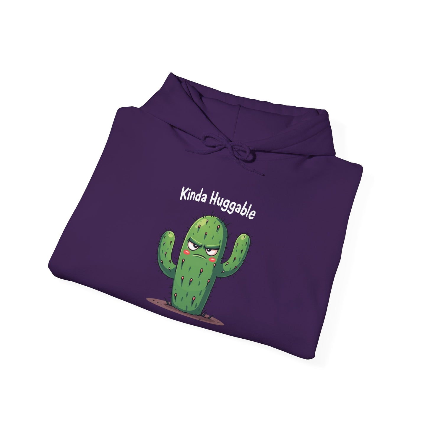 Kinda Huggable, Unisex Heavy Blend Sweatshirt, Comfy Gift, Funny Plant Lover Apparel, Perfect for Casual Outings, Spring Celebration
