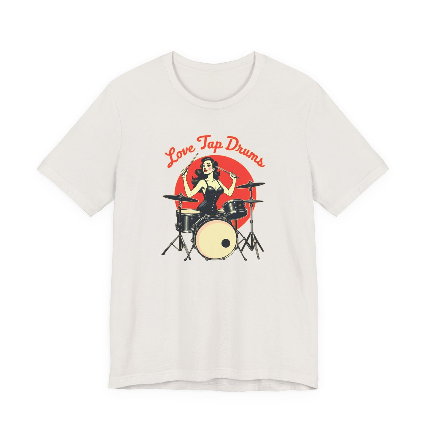 Love Tap Drums, Drummer Tee - Perfect for Music Lovers, Band Merch, Gifts for Musicians, Concerts, Casual Wear, Love Tap Drums - Psychonaut Swag