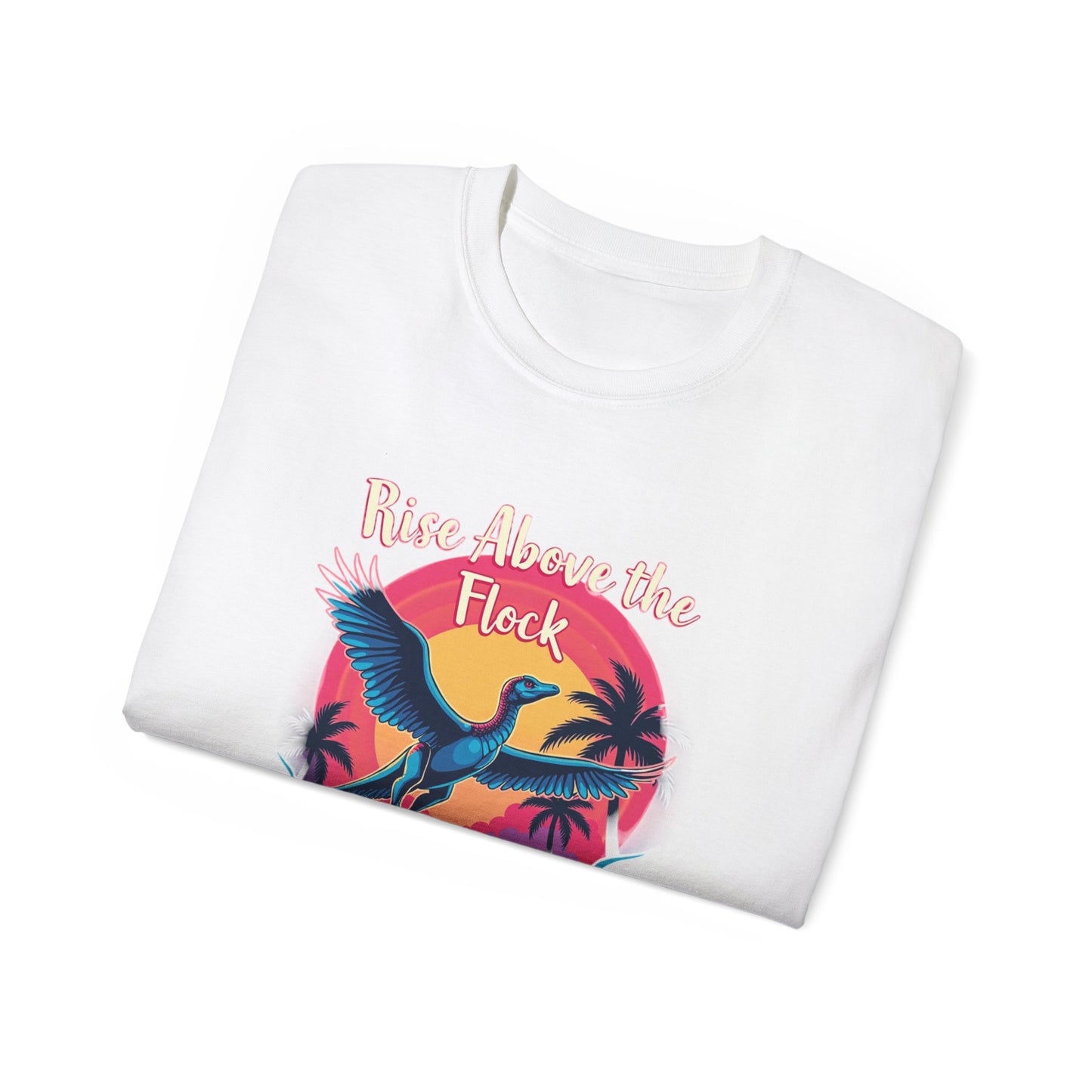 Rise Above the Flock Unisex Ultra Cotton Tee - Tropical Vibe Shirt - Psychonaut Swag