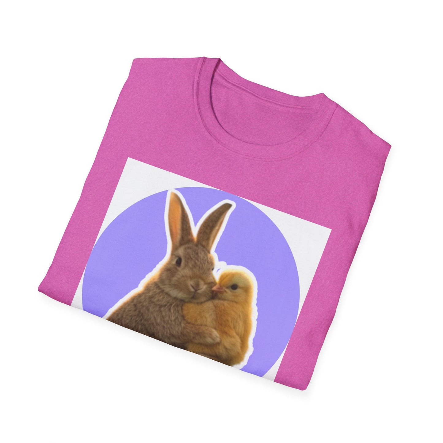 Easter Bunny and Chic, Unisex Softstyle T-Shirt