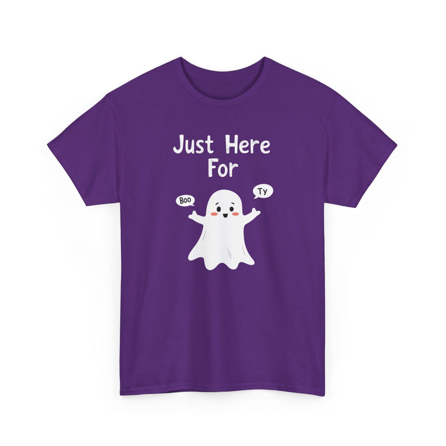 Cute Boo, Unisex Heavy Cotton Tee - Perfect for Self-Love, Gift, Casual Wear, Birthdays, or Relaxation