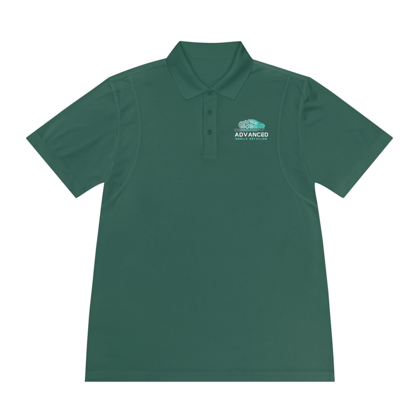 Advanced Mobile, Men's Sport Polo Shirt, Activewear, Casual Dress Shirt for Men, Perfect for Outdoor Activities, Golf, and Everyday Wear