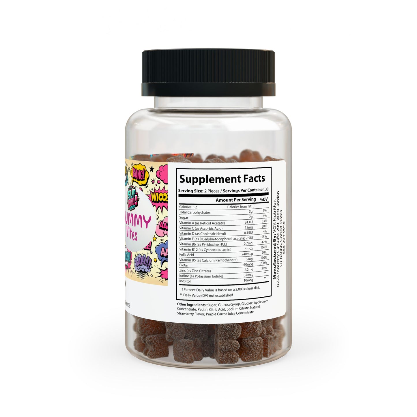 Gummy Vites, Multivitamin Gummies for Adults (60 Gummies) - Psychonaut Swag