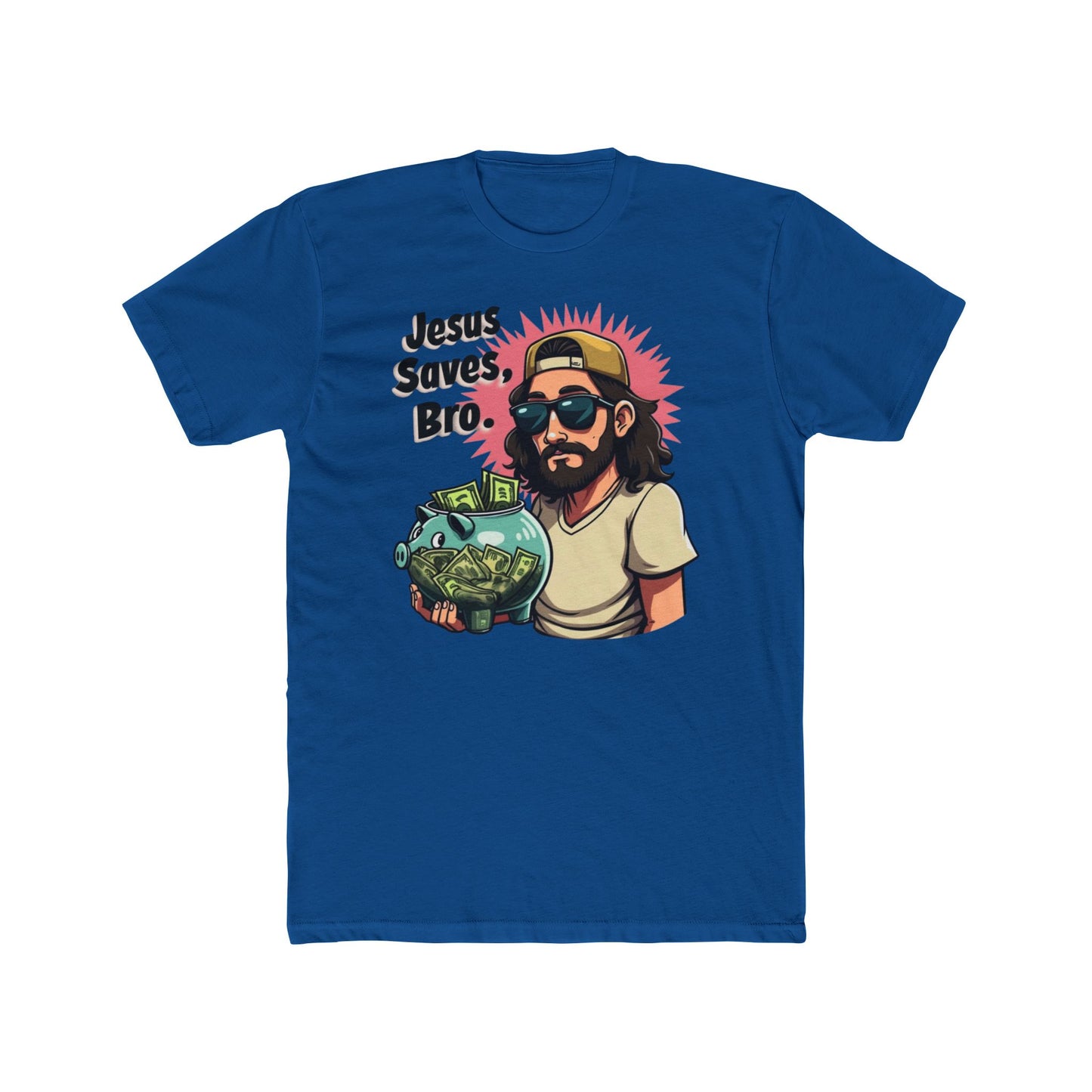 Jesus Saves, Bro' - Casual Wear, Funny Gift, Humor Shirt, Church Events, Everyday Style - Psychonaut Swag