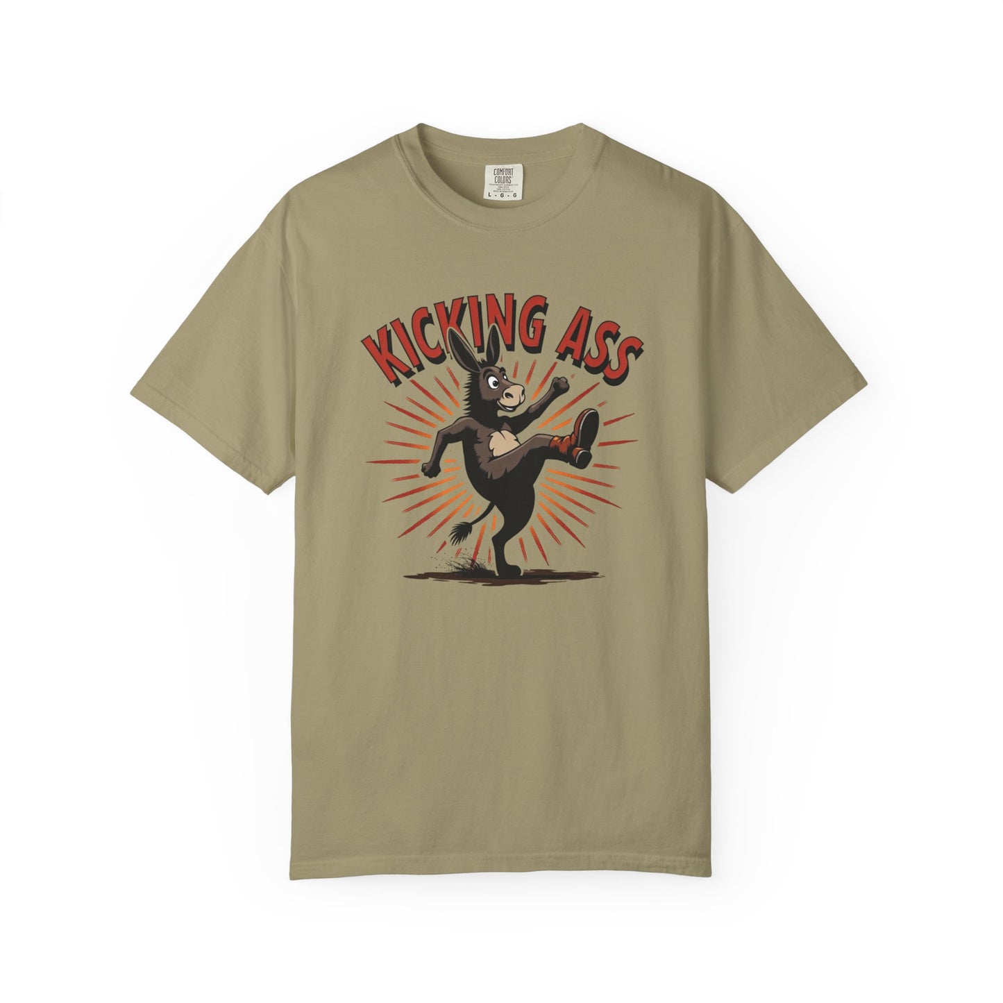 Kicking Donkey, Unisex T-Shirt | Funny Graphic Tee, Casual Wear, Humor Gift, Birthday Surprise, Motivational Apparel - Psychonaut Swag