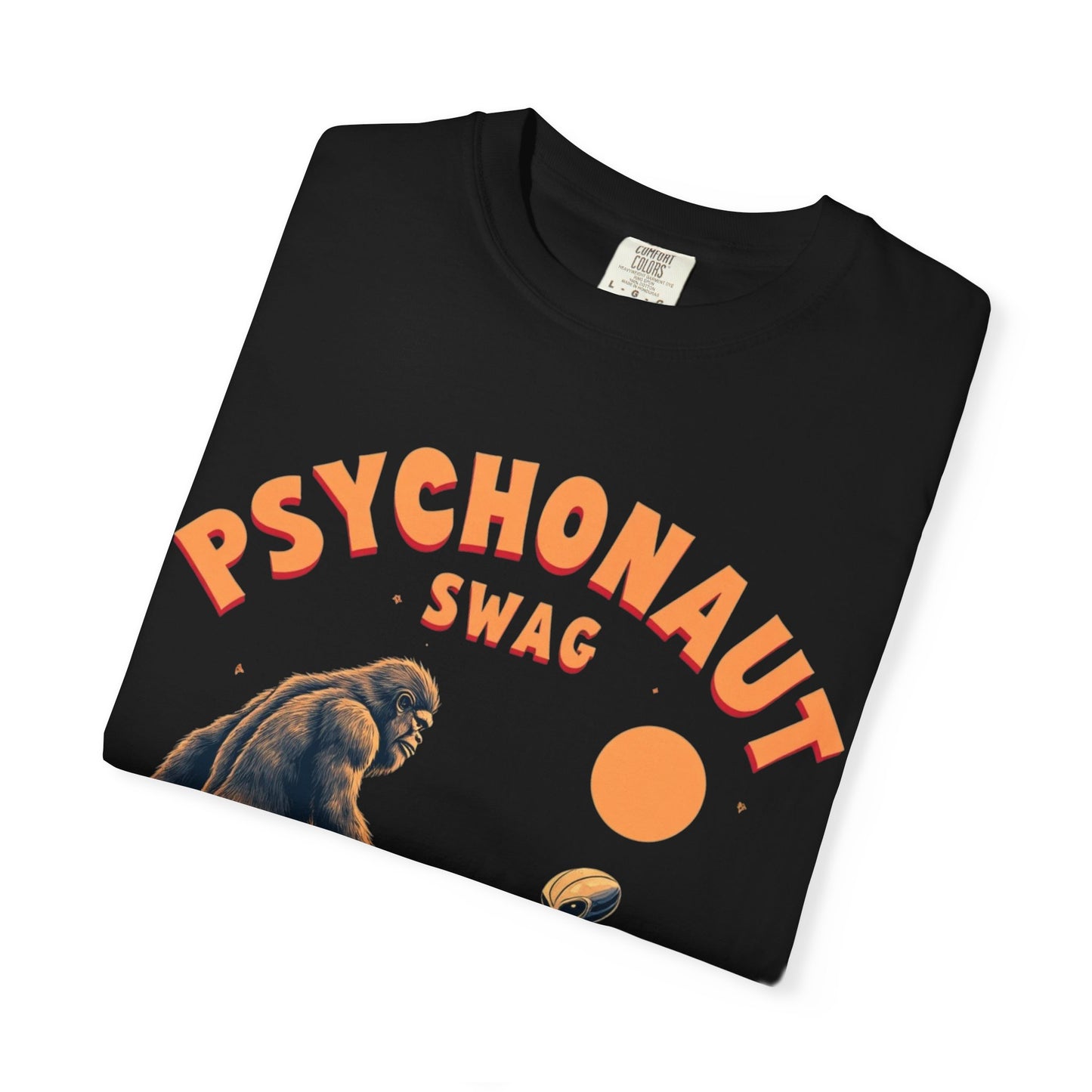 Alien vs Bigfoot, Psychonaut Swag Unisex T-Shirt, Funny Graphic Tee, Unique Gift for Gamers, Outdoor Lovers, Birthday, Casual Wear - Psychonaut Swag
