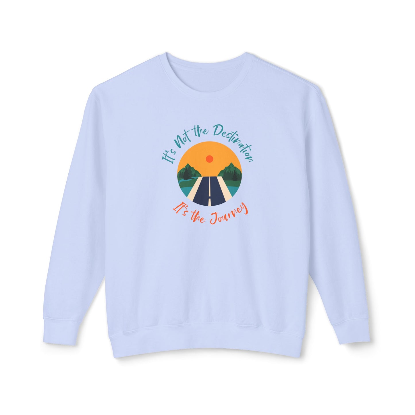 It’s The Journey, Unisex Lightweight Crewneck Sweatshirt - Psychonaut Swag