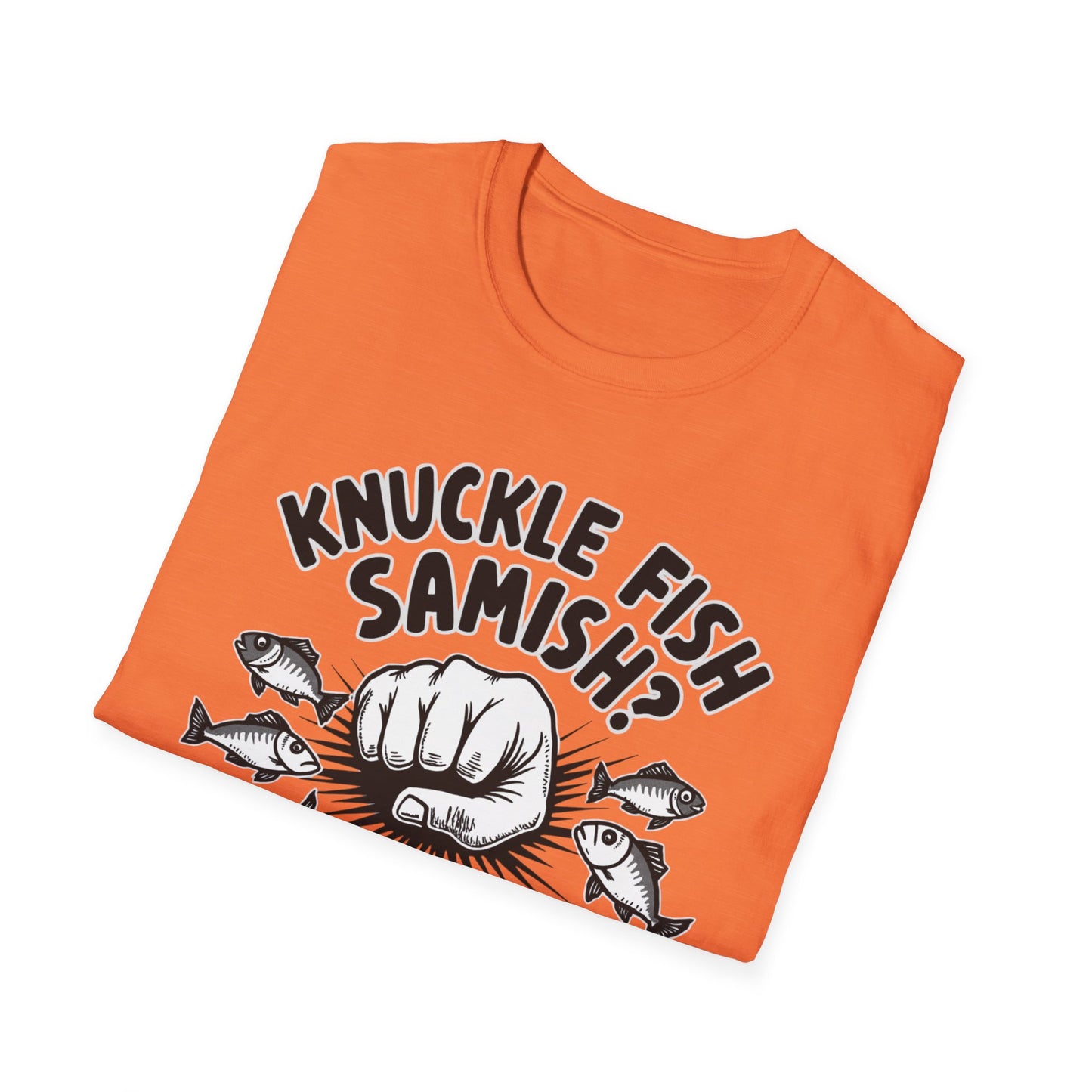 Knuckle Fish Samish, T-Shirt, Perfect for Anglers, Gift for Fishermen, Casual Wear, Outdoor Activities, Humor Shirt
