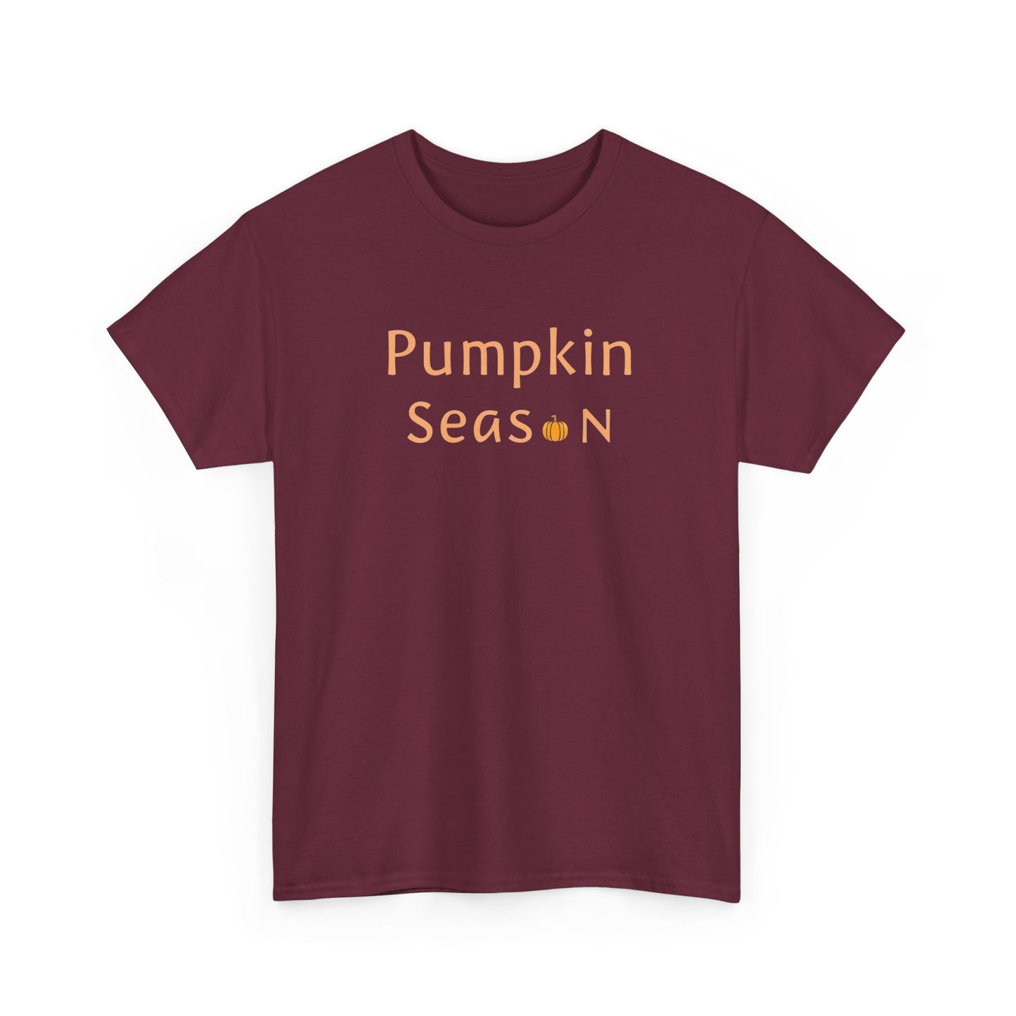 Pumpkin Season Unisex Heavy Cotton Tee, Fall Apparel, Halloween Shirt, Thanksgiving Tee, Cozy Autumn Fashion, Seasonal Wear