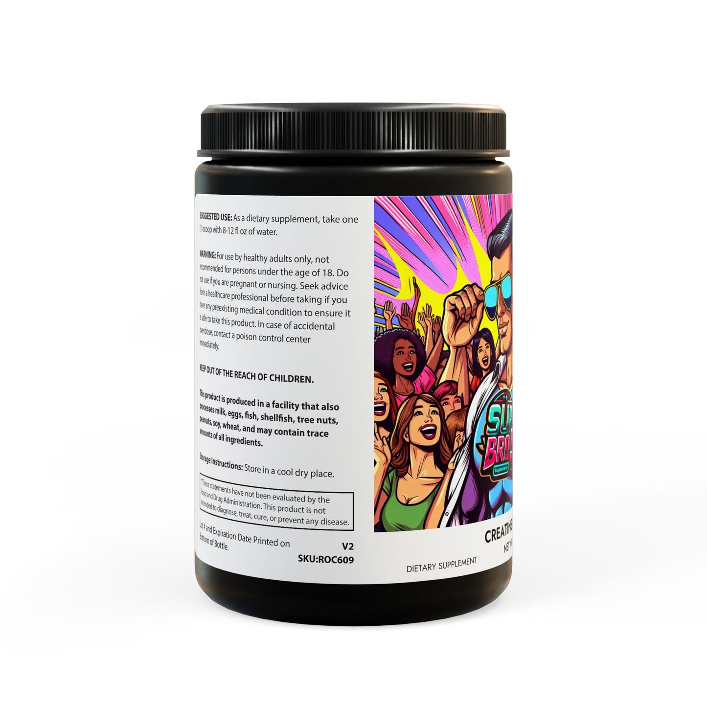 Creatine Monohydrate Supplement (300g, 10.58oz)Mental and Physical performance - Psychonaut Swag