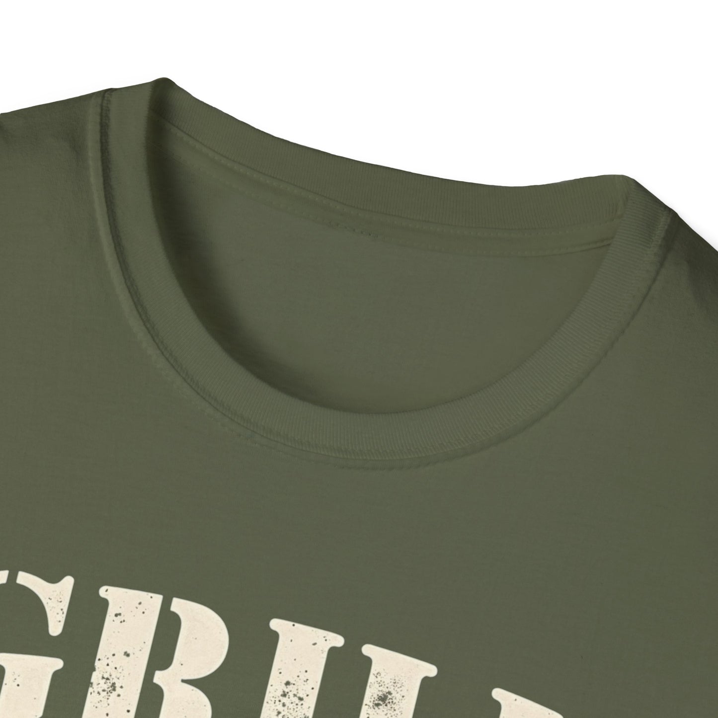 Grill Sergeant T-Shirt, Unisex Softstyle Tee, BBQ Gift, Father's Day Shirt, Grilling Apparel - Psychonaut Swag