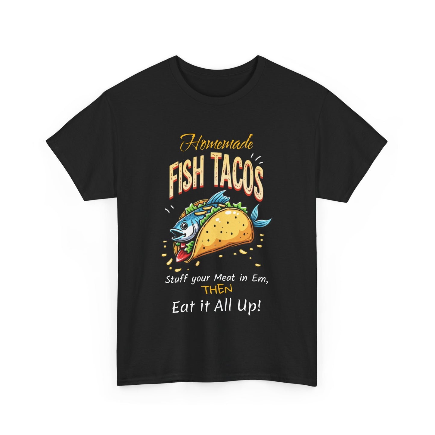 Fish Tacos Unisex Cotton Tee - Perfect for Food Lovers & Taco Tuesday - Psychonaut Swag