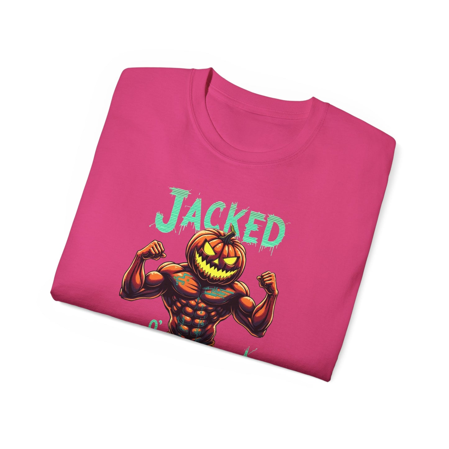 Jacked Lantern Tee | Fun Halloween T-Shirt, Pumpkin Costume Tee, Men's Halloween Shirt, Unisex Graphic Tee, Autumn Apparel
