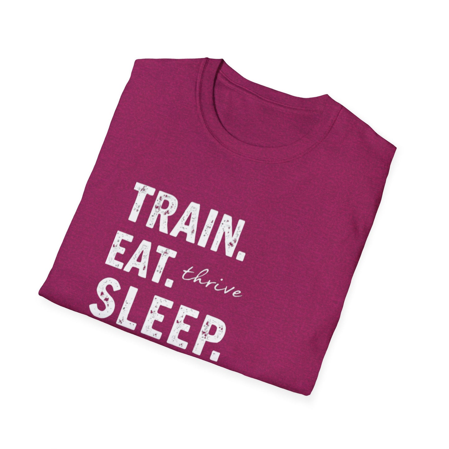 Train Eat Sleep Repeat T-Shirt, Fitness Apparel, Gym Wear, Motivational Shirt, Casual Unisex Tee - Psychonaut Swag