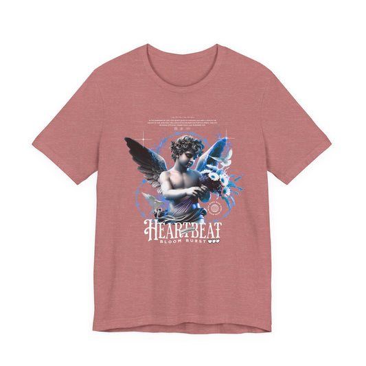 Cherub Heartbeat Graphic Tee — Vintage Angel Art T‑Shirt