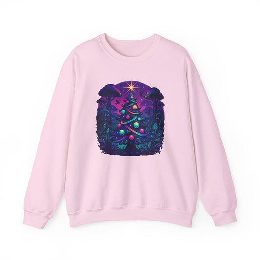 Psychedelic Christmas Tree, Unisex Heavy Blend™ Crewneck Sweatshirt