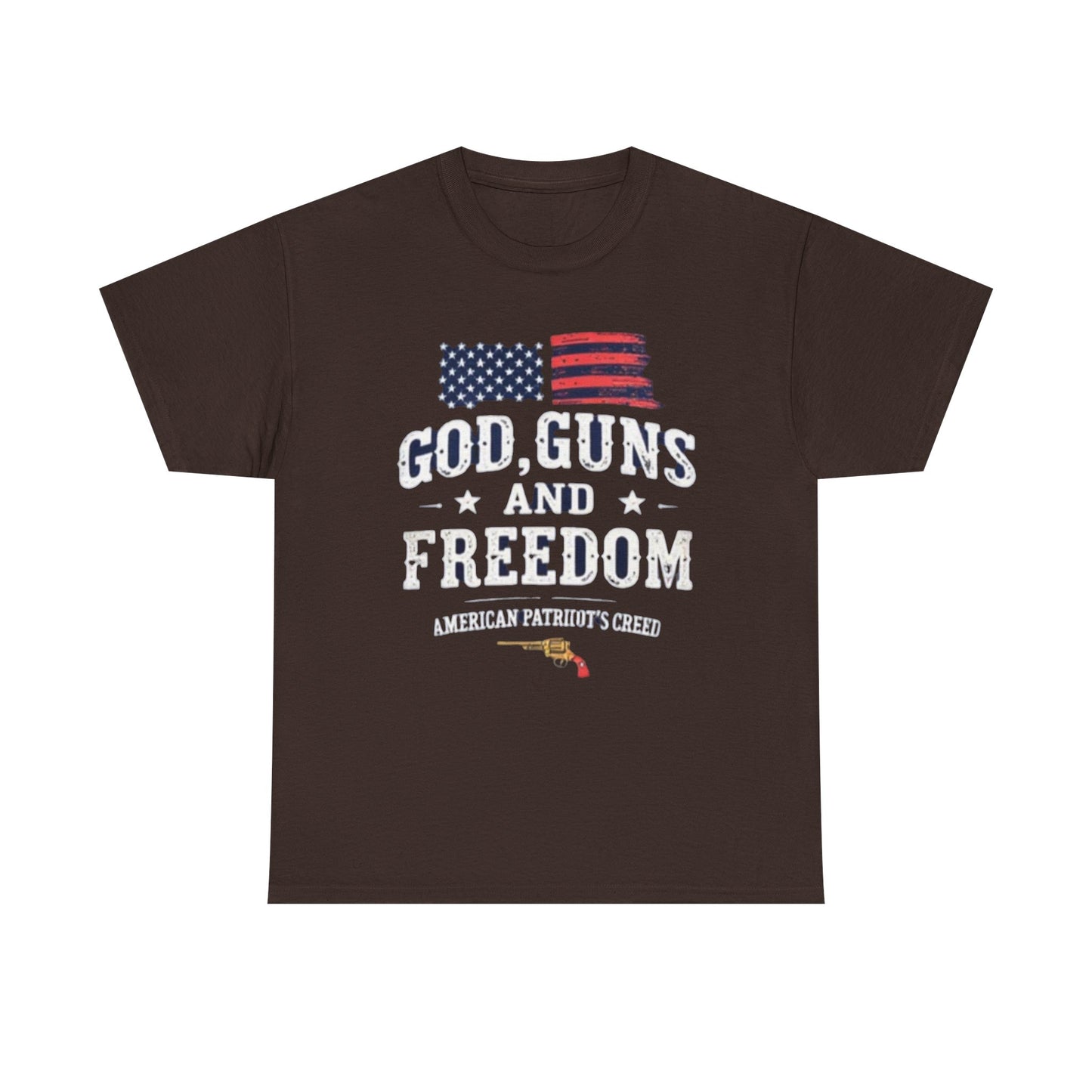 God, Guns, and Freedom American Patriot's Creed Shirt - Psychonaut Swag