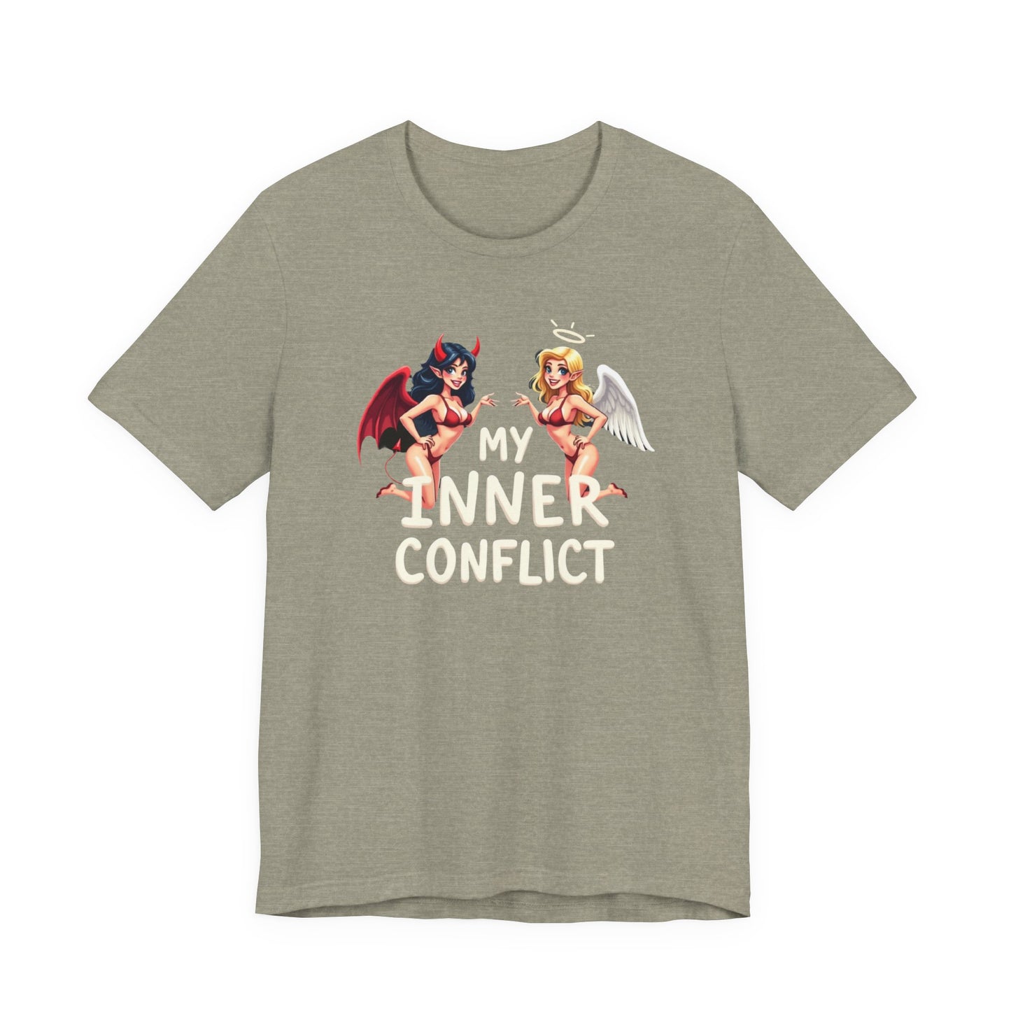 My Inner Conflict, Graphic Tee, Casual Wear, Halloween Gift, Unisex Shirt, Fashion Statement, Unique Style - Psychonaut Swag