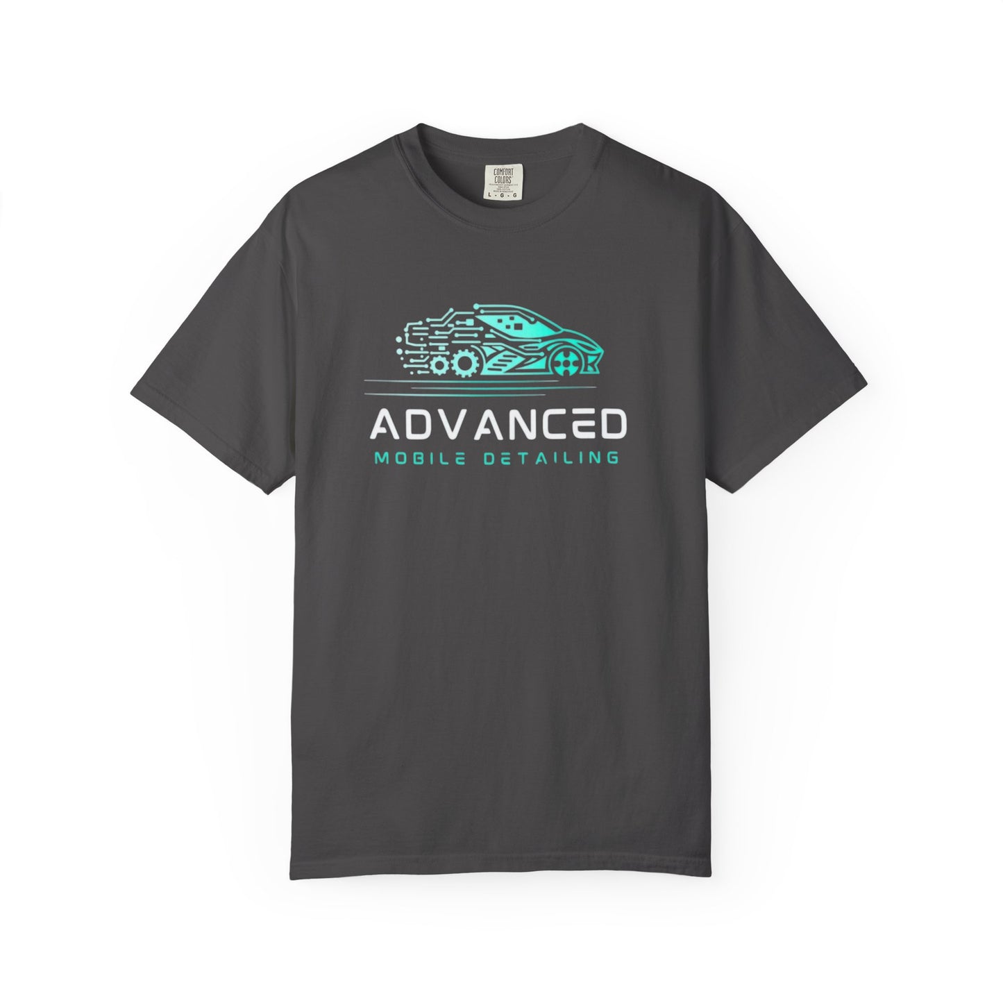 Advanced Mobile, Garment Dyed, T-Shirt, Unisex Graphic Tee, Casual Streetwear, Perfect Gift for Car Lovers, Vintage Style Merch, Everyday Wear