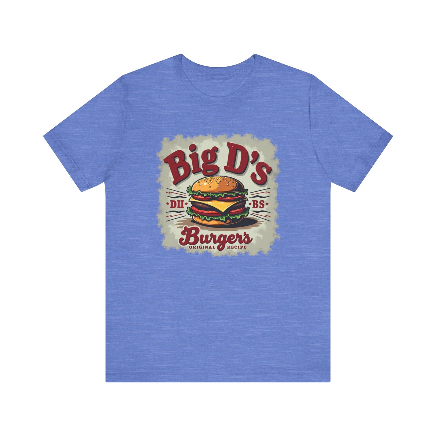 Big D's Burgers Unisex Jersey Tee - Fun Foodie Shirt, Casual Wear, Burger Lover Gift, Retro Fast Food T-Shirt, Summer BBQ Fashion - Psychonaut Swag