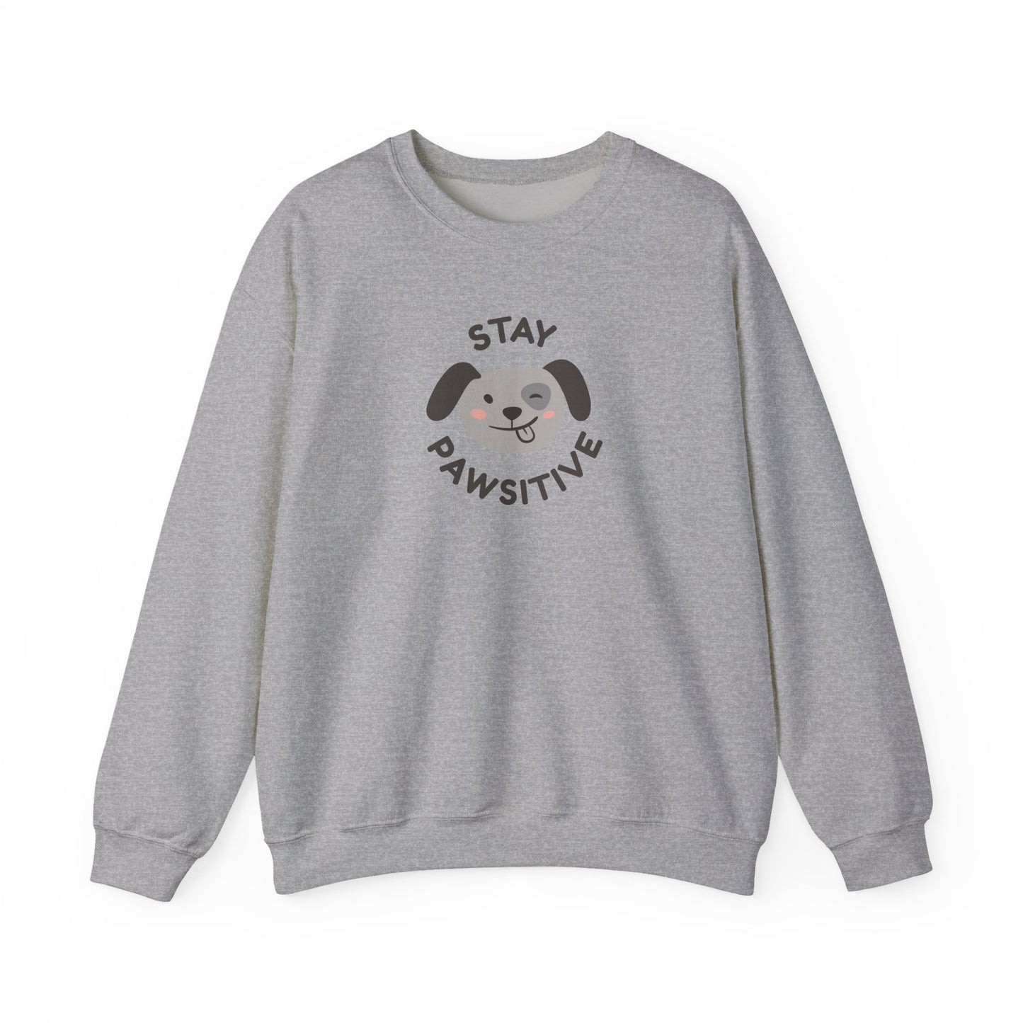 Stay Pawsitive Unisex Heavy Blend™ Crewneck Sweatshirt - Psychonaut Swag