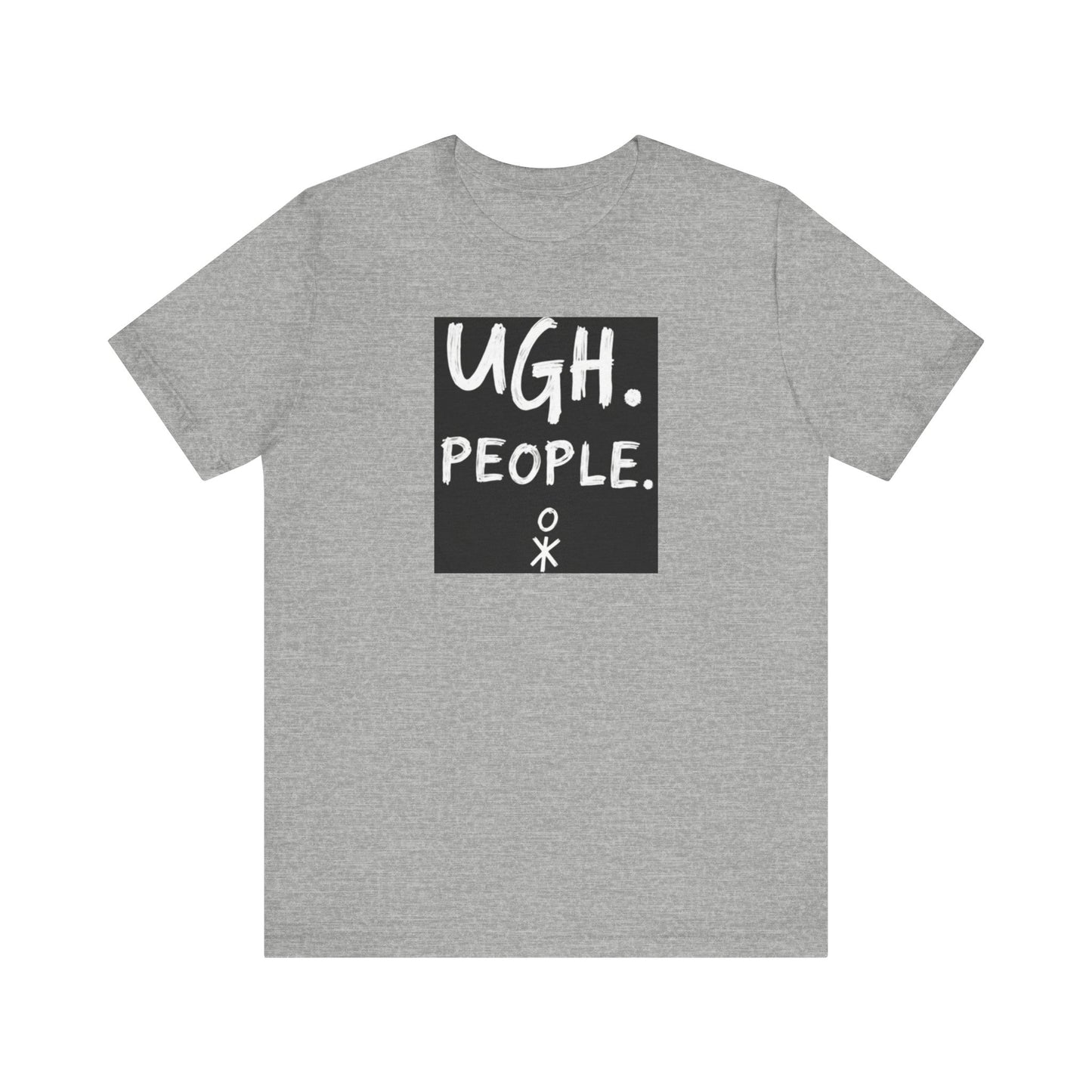 Frustration Level: UGH. PEOPLE. Unisex Tee, Funny Graphic T-Shirt, Gift for Introverts, Casual Wear, Everyday Humor - Psychonaut Swag