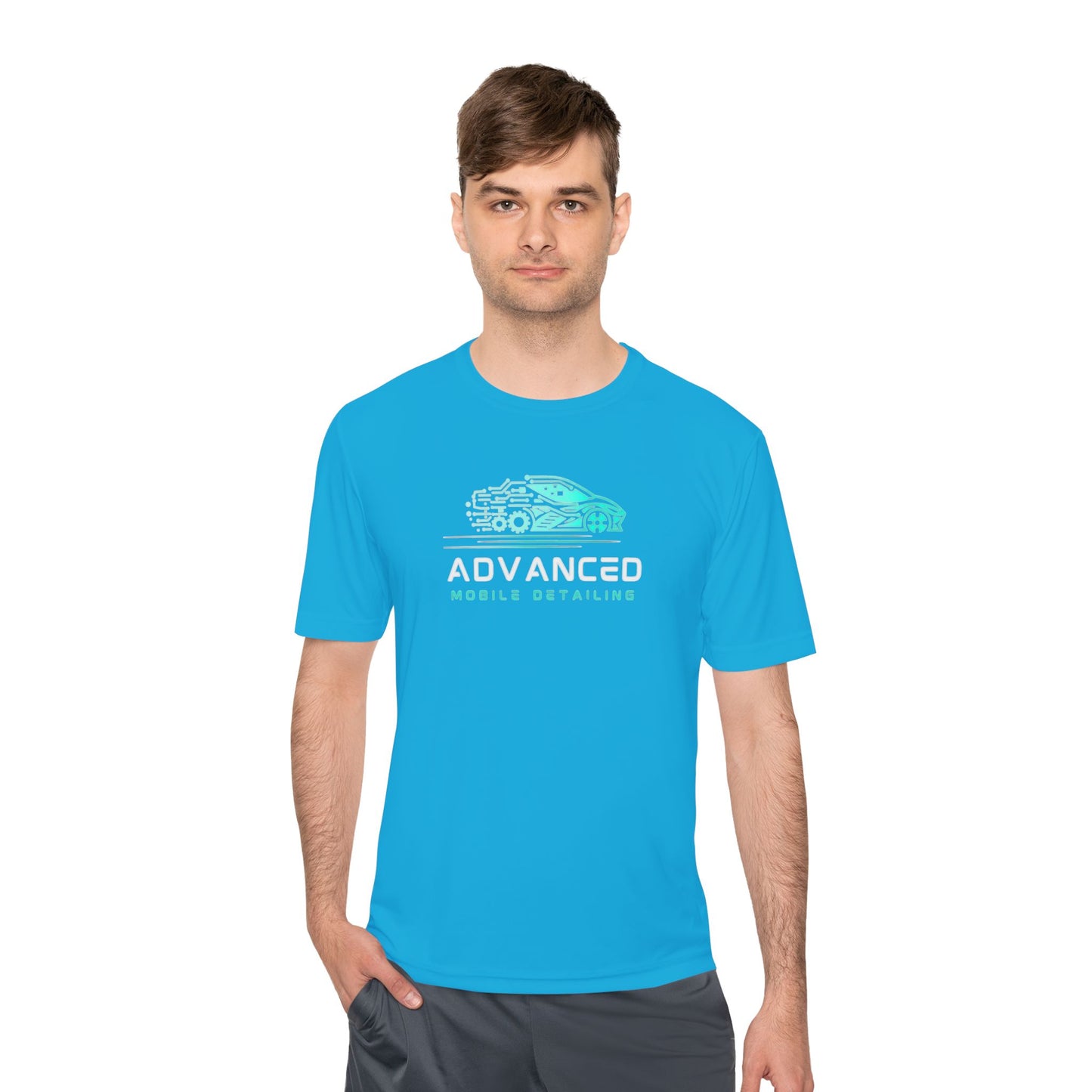 Mobile Detailing, Moisture Wicking Tee for Car Enthusiasts, Active Lifestyle Shirt, Advanced Mobile Detailing Tee, Sportswear Gift for Him, Fitness Apparel