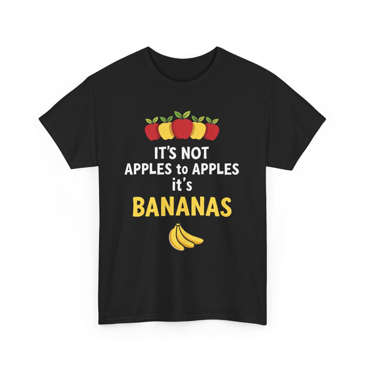 Funny Banana T-Shirt: It's Not Apples to Apples, Cute Graphic Tee for Food Lovers, Gift for Birthdays, Casual Wear, Humor Shirt - Psychonaut Swag