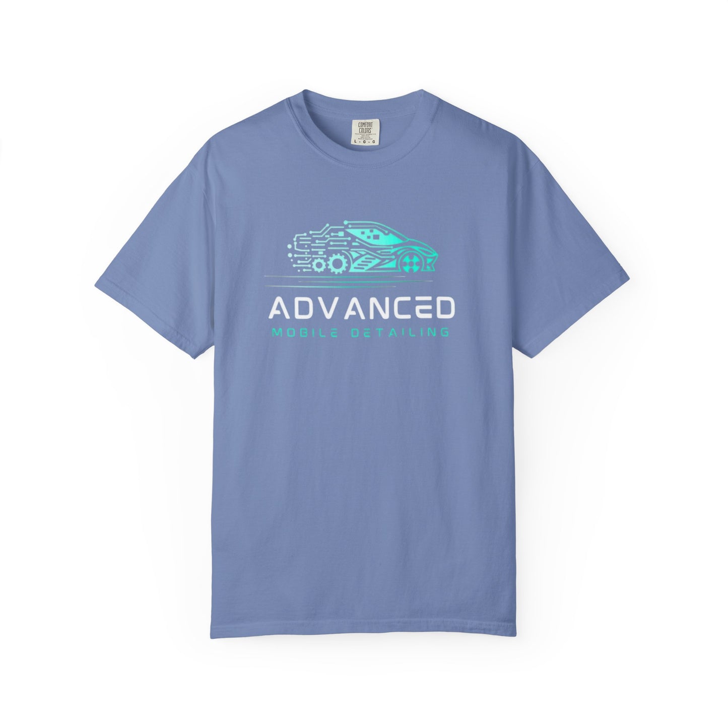 Advanced Mobile, Garment Dyed, T-Shirt, Unisex Graphic Tee, Casual Streetwear, Perfect Gift for Car Lovers, Vintage Style Merch, Everyday Wear