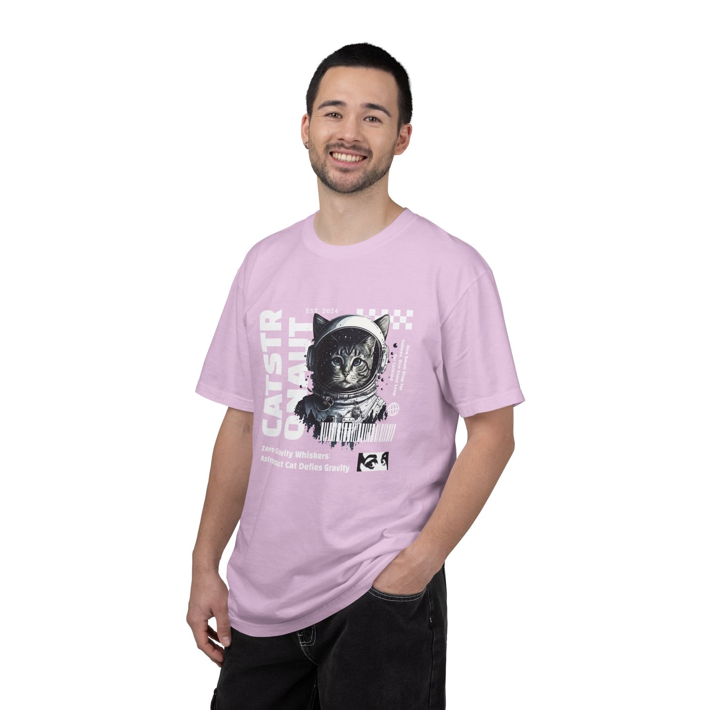 Castronaut, Astronaut Cat, Unisex Garment-Dyed T-shirt
