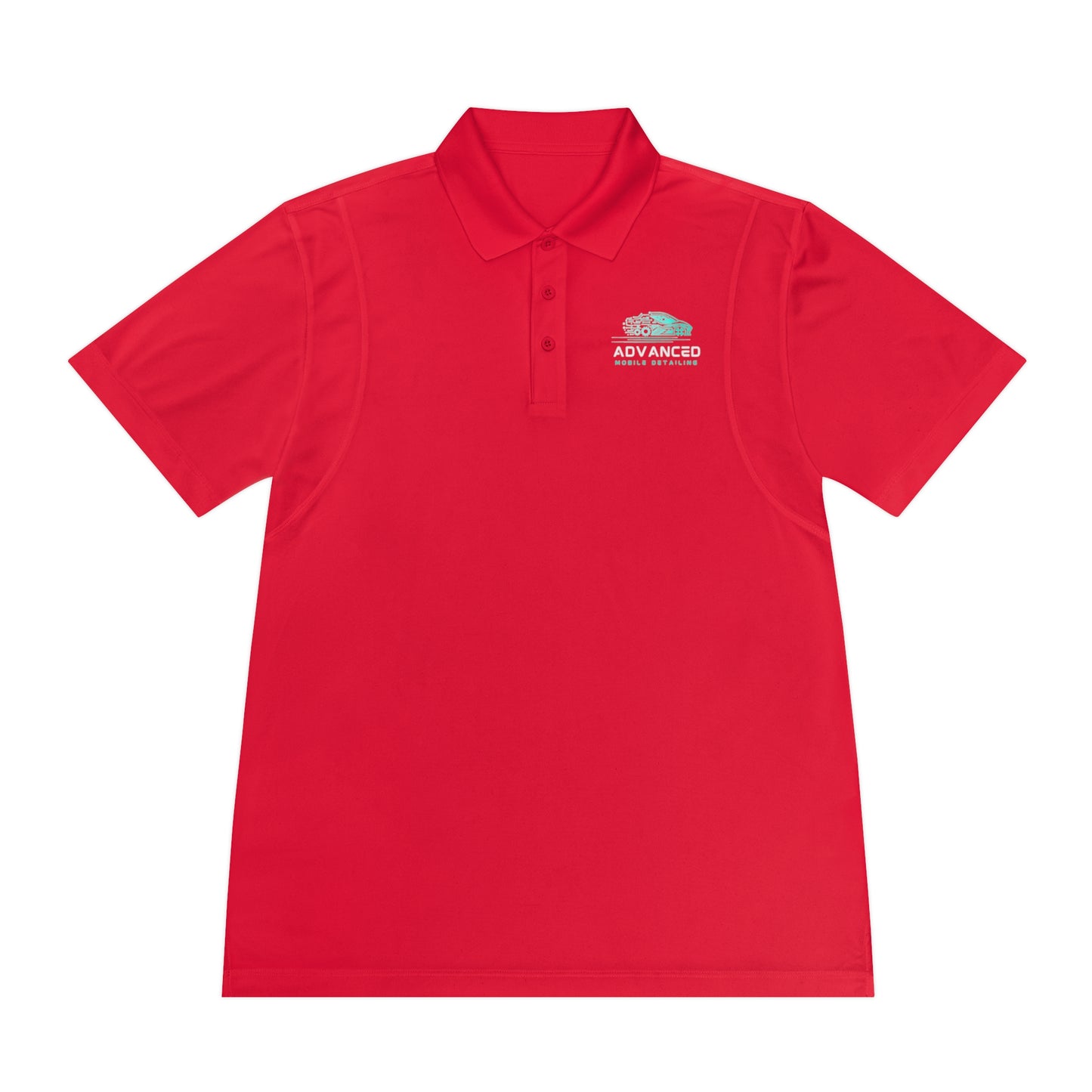 Advanced Mobile, Men's Sport Polo Shirt, Activewear, Casual Dress Shirt for Men, Perfect for Outdoor Activities, Golf, and Everyday Wear