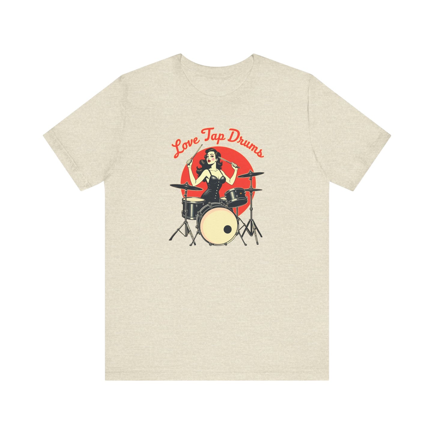 Love Tap Drums, Drummer Tee - Perfect for Music Lovers, Band Merch, Gifts for Musicians, Concerts, Casual Wear, Love Tap Drums - Psychonaut Swag